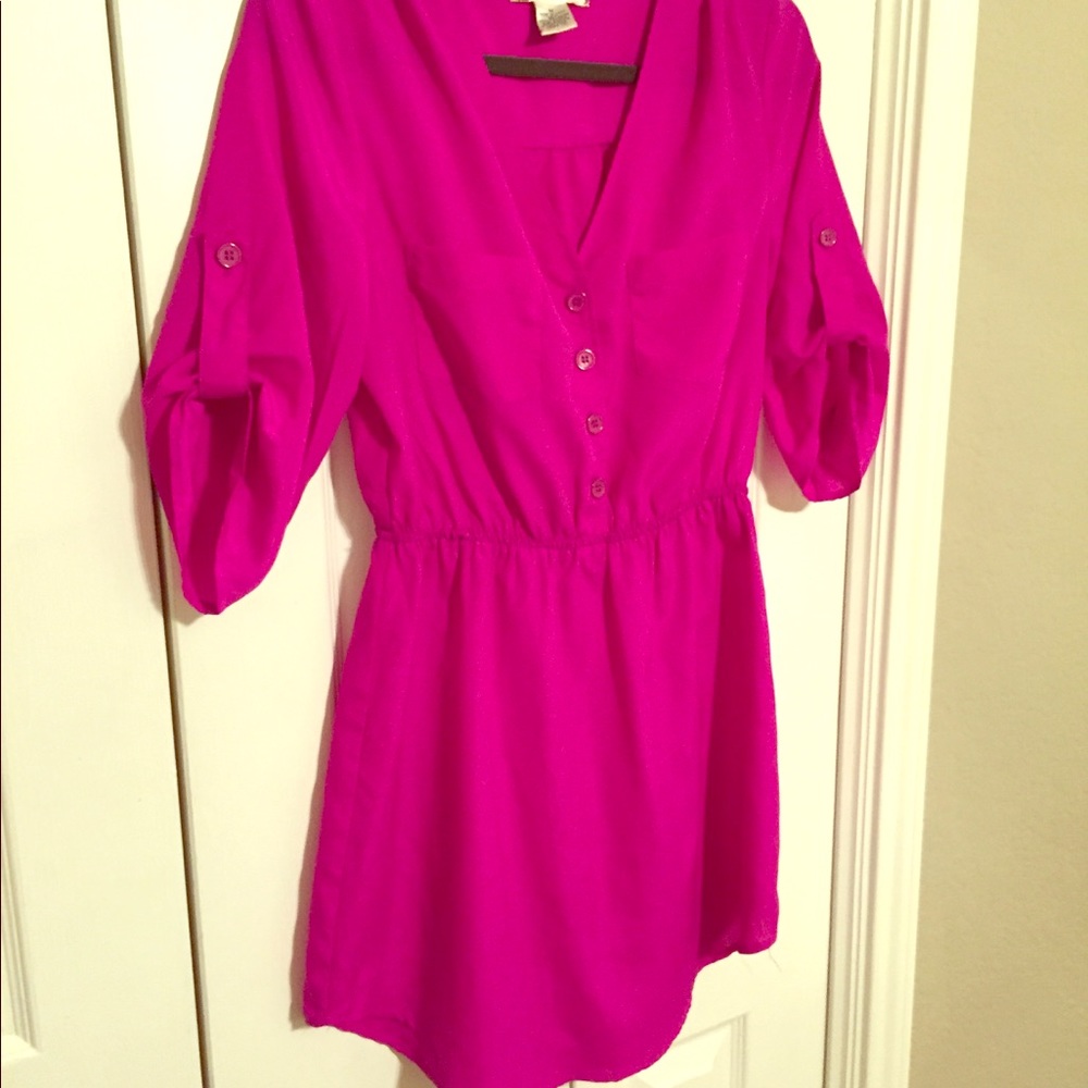 Fuchsia tunic